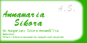 annamaria sikora business card